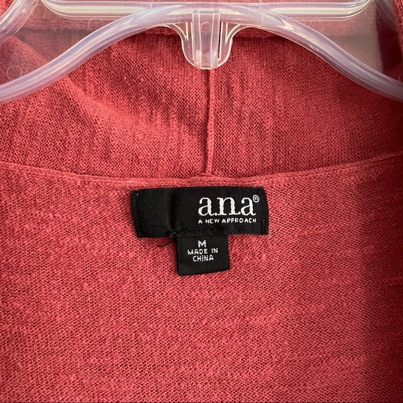 Terracotta Cropped-Sleeve Cardigan M - Picture 3 of 4